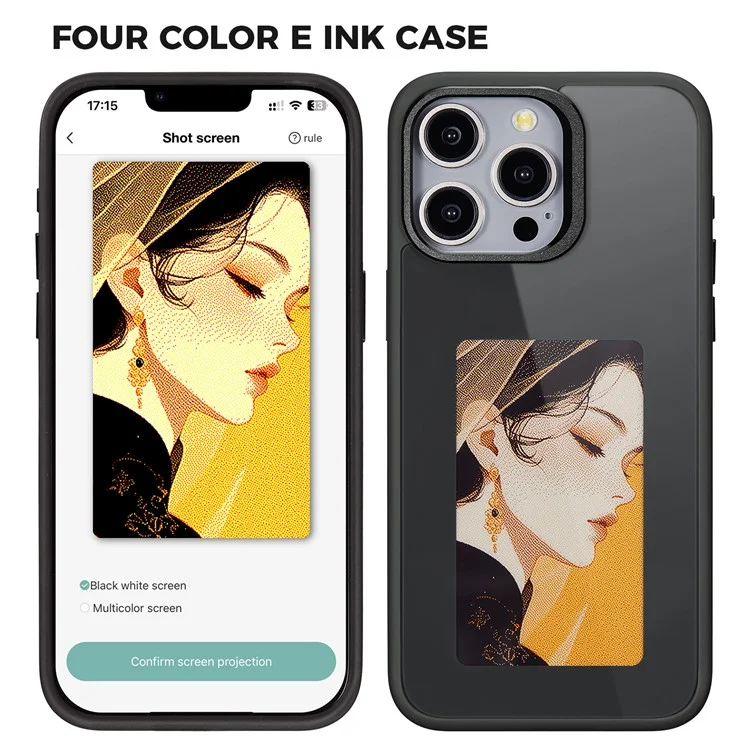 Plexicase - Smart NFC E ink phone case For iphone 12+